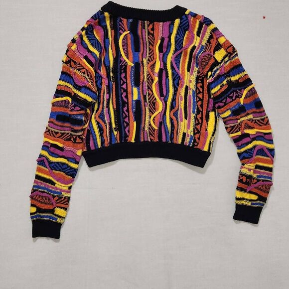 Forever 21 Womens Size Medium Retro Multi Colored Crew Neck Long Sleeve Sweater - Picture 4 of 8